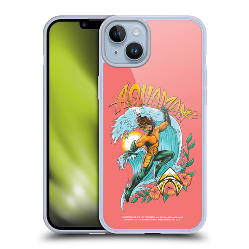 Aquaman And The Lost Kingdom Graphics Arthur Curry Art Soft Gel Case for Apple iPhone 14 Plus