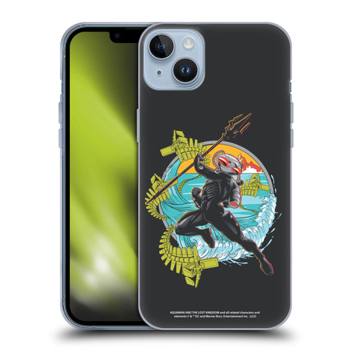 Aquaman And The Lost Kingdom Graphics Black Manta Art Soft Gel Case for Apple iPhone 14 Plus