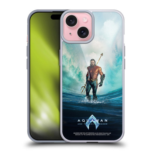 Aquaman And The Lost Kingdom Graphics Poster Soft Gel Case for Apple iPhone 15