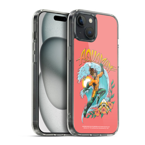 Aquaman And The Lost Kingdom Graphics Arthur Curry Art Soft Gel Case for Apple iPhone 15 Plus & MagSafe
