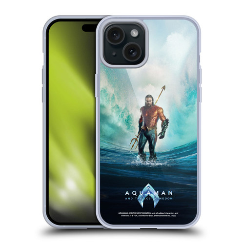Aquaman And The Lost Kingdom Graphics Poster Soft Gel Case for Apple iPhone 15 Plus