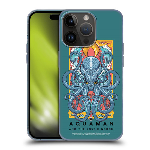 Aquaman And The Lost Kingdom Graphics Topo Soft Gel Case for Apple iPhone 15 Pro