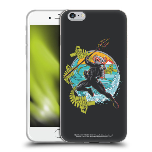 Aquaman And The Lost Kingdom Graphics Black Manta Art Soft Gel Case for Apple iPhone 6 Plus / iPhone 6s Plus