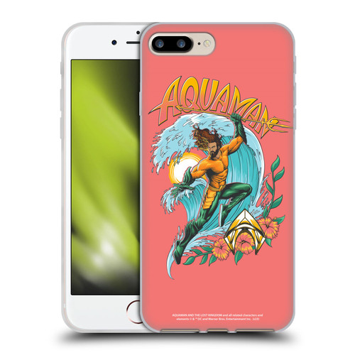 Aquaman And The Lost Kingdom Graphics Arthur Curry Art Soft Gel Case for Apple iPhone 7 Plus / iPhone 8 Plus