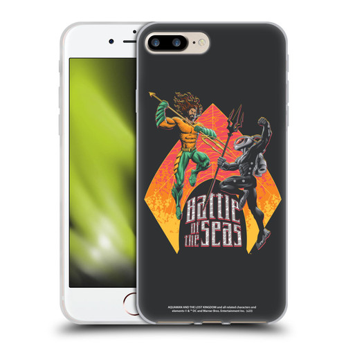Aquaman And The Lost Kingdom Graphics Battle Of The Seas Soft Gel Case for Apple iPhone 7 Plus / iPhone 8 Plus