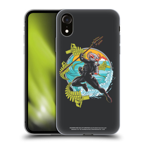 Aquaman And The Lost Kingdom Graphics Black Manta Art Soft Gel Case for Apple iPhone XR