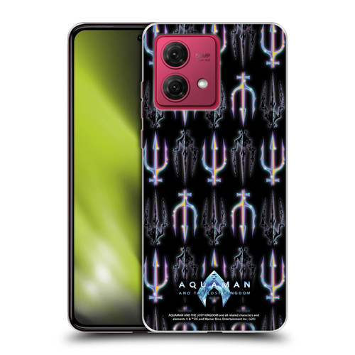 Aquaman And The Lost Kingdom Graphics Trident Pattern Soft Gel Case for Motorola Moto G84 5G