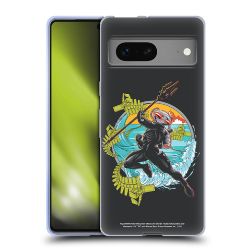 Aquaman And The Lost Kingdom Graphics Black Manta Art Soft Gel Case for Google Pixel 7