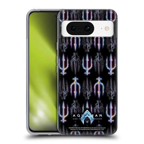 Aquaman And The Lost Kingdom Graphics Trident Pattern Soft Gel Case for Google Pixel 8