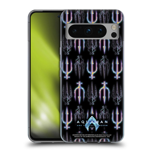 Aquaman And The Lost Kingdom Graphics Trident Pattern Soft Gel Case for Google Pixel 8 Pro