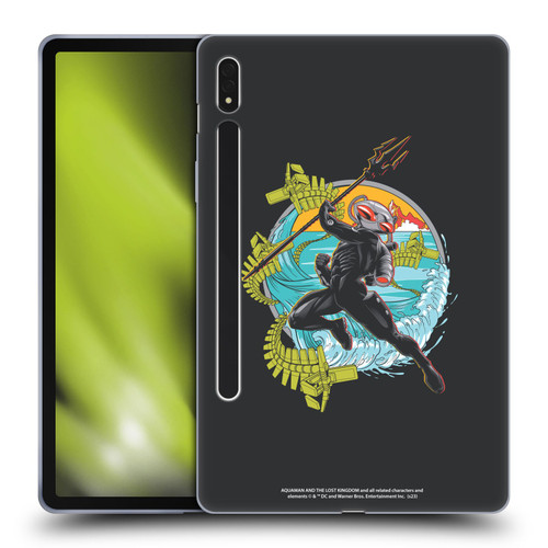 Aquaman And The Lost Kingdom Graphics Black Manta Art Soft Gel Case for Samsung Galaxy Tab S8