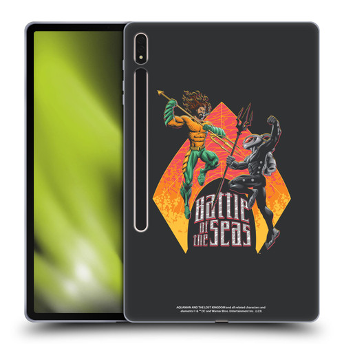 Aquaman And The Lost Kingdom Graphics Battle Of The Seas Soft Gel Case for Samsung Galaxy Tab S8 Plus