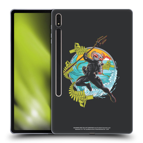 Aquaman And The Lost Kingdom Graphics Black Manta Art Soft Gel Case for Samsung Galaxy Tab S8 Plus