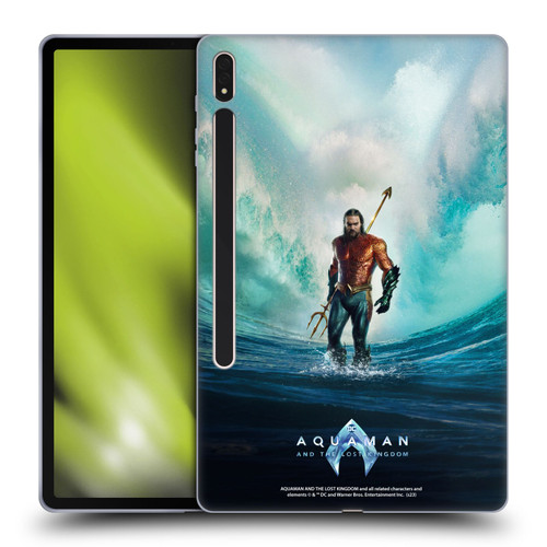 Aquaman And The Lost Kingdom Graphics Poster Soft Gel Case for Samsung Galaxy Tab S8 Plus