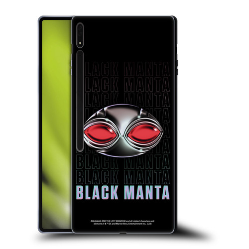 Aquaman And The Lost Kingdom Graphics Black Manta Helmet Soft Gel Case for Samsung Galaxy Tab S8 Ultra