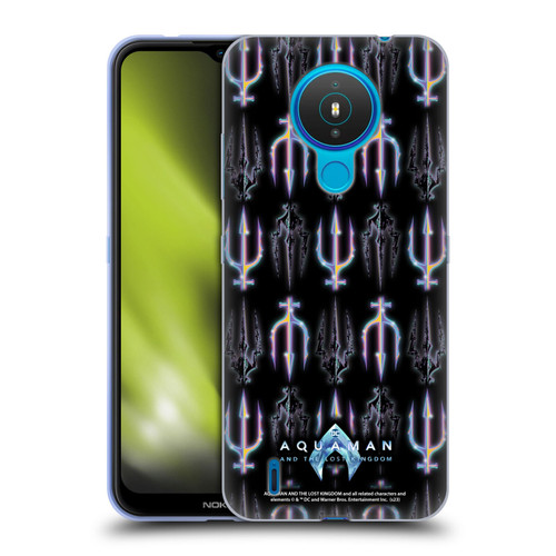 Aquaman And The Lost Kingdom Graphics Trident Pattern Soft Gel Case for Nokia 1.4