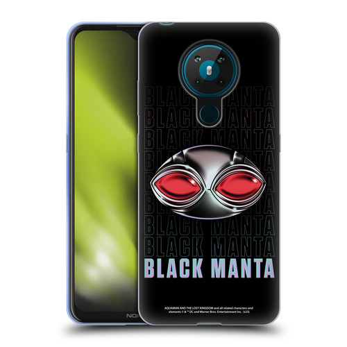 Aquaman And The Lost Kingdom Graphics Black Manta Helmet Soft Gel Case for Nokia 5.3