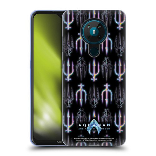 Aquaman And The Lost Kingdom Graphics Trident Pattern Soft Gel Case for Nokia 5.3