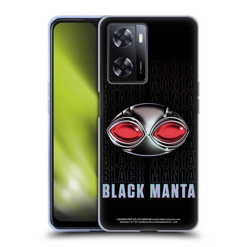 Aquaman And The Lost Kingdom Graphics Black Manta Helmet Soft Gel Case for OPPO A57s
