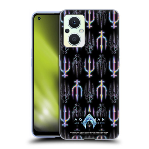 Aquaman And The Lost Kingdom Graphics Trident Pattern Soft Gel Case for OPPO Reno8 Lite