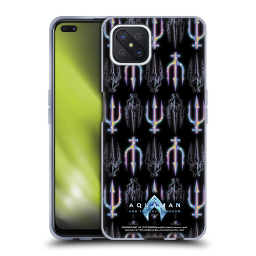 Aquaman And The Lost Kingdom Graphics Trident Pattern Soft Gel Case for OPPO Reno4 Z 5G