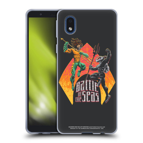 Aquaman And The Lost Kingdom Graphics Battle Of The Seas Soft Gel Case for Samsung Galaxy A01 Core (2020)