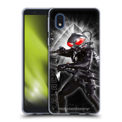 Aquaman And The Lost Kingdom Graphics Black Manta Soft Gel Case for Samsung Galaxy A01 Core (2020)