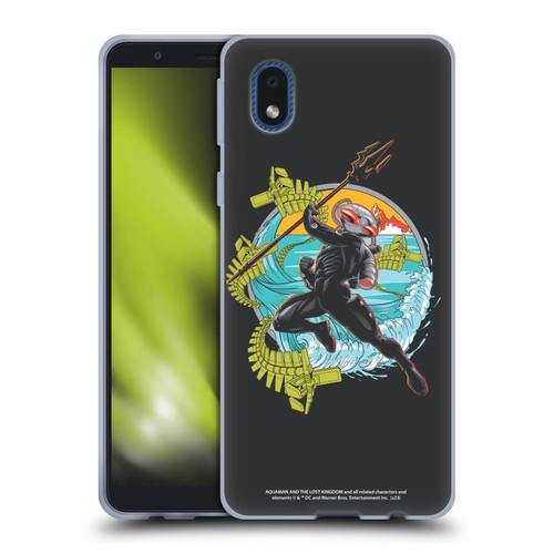 Aquaman And The Lost Kingdom Graphics Black Manta Art Soft Gel Case for Samsung Galaxy A01 Core (2020)