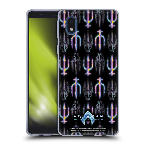 Aquaman And The Lost Kingdom Graphics Trident Pattern Soft Gel Case for Samsung Galaxy A01 Core (2020)