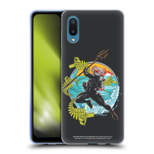 Aquaman And The Lost Kingdom Graphics Black Manta Art Soft Gel Case for Samsung Galaxy A02/M02 (2021)