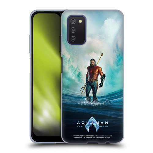Aquaman And The Lost Kingdom Graphics Poster Soft Gel Case for Samsung Galaxy A03s (2021)