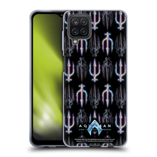 Aquaman And The Lost Kingdom Graphics Trident Pattern Soft Gel Case for Samsung Galaxy A12 (2020)