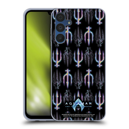 Aquaman And The Lost Kingdom Graphics Trident Pattern Soft Gel Case for Samsung Galaxy A15