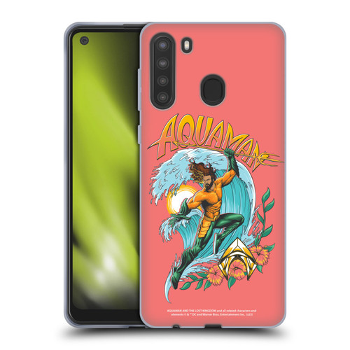 Aquaman And The Lost Kingdom Graphics Arthur Curry Art Soft Gel Case for Samsung Galaxy A21 (2020)