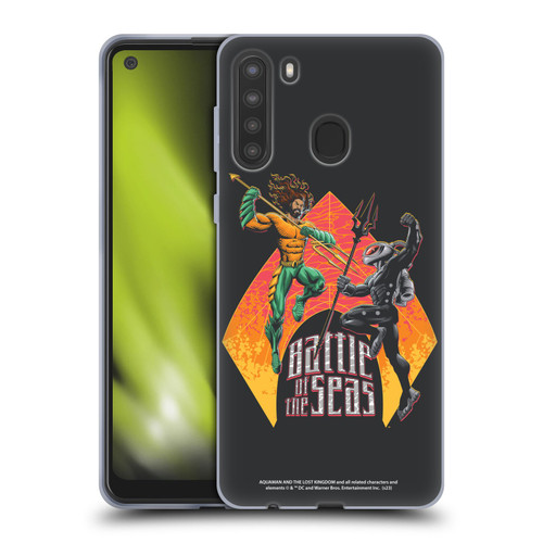 Aquaman And The Lost Kingdom Graphics Battle Of The Seas Soft Gel Case for Samsung Galaxy A21 (2020)