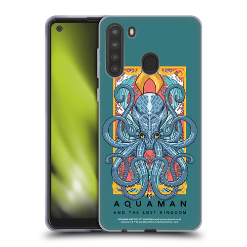 Aquaman And The Lost Kingdom Graphics Topo Soft Gel Case for Samsung Galaxy A21 (2020)