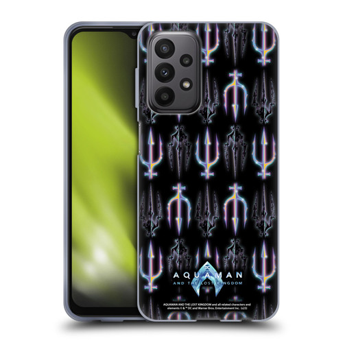 Aquaman And The Lost Kingdom Graphics Trident Pattern Soft Gel Case for Samsung Galaxy A23 / 5G (2022)