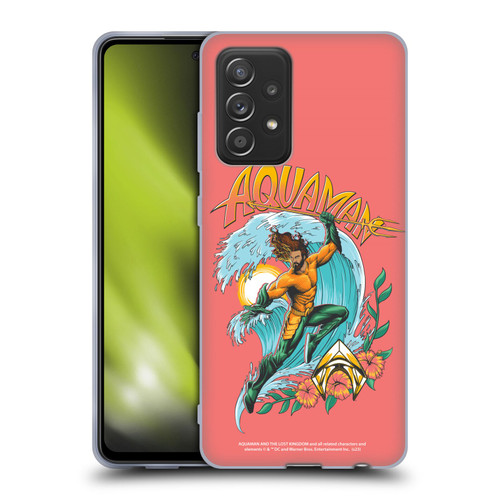 Aquaman And The Lost Kingdom Graphics Arthur Curry Art Soft Gel Case for Samsung Galaxy A52 / A52s / 5G (2021)