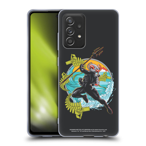 Aquaman And The Lost Kingdom Graphics Black Manta Art Soft Gel Case for Samsung Galaxy A52 / A52s / 5G (2021)