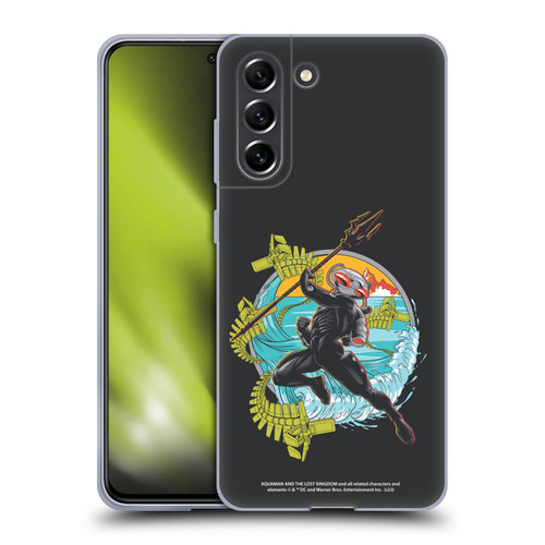 Aquaman And The Lost Kingdom Graphics Black Manta Art Soft Gel Case for Samsung Galaxy S21 FE 5G
