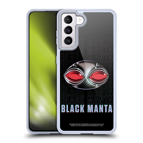 Aquaman And The Lost Kingdom Graphics Black Manta Helmet Soft Gel Case for Samsung Galaxy S21 5G