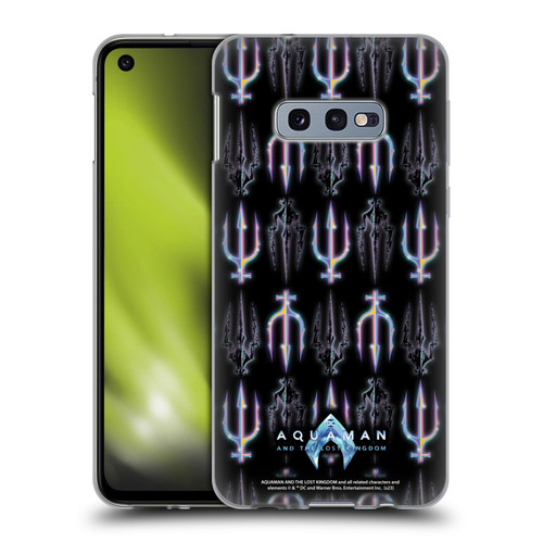 Aquaman And The Lost Kingdom Graphics Trident Pattern Soft Gel Case for Samsung Galaxy S10e