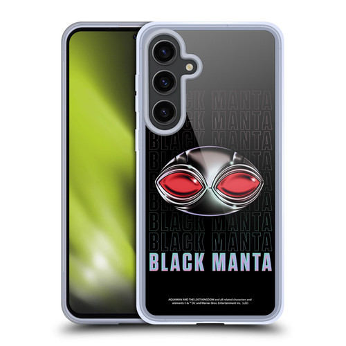 Aquaman And The Lost Kingdom Graphics Black Manta Helmet Soft Gel Case for Samsung Galaxy S24+ 5G