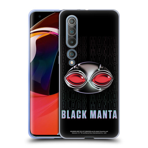Aquaman And The Lost Kingdom Graphics Black Manta Helmet Soft Gel Case for Xiaomi Mi 10 5G / Mi 10 Pro 5G