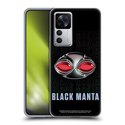 Aquaman And The Lost Kingdom Graphics Black Manta Helmet Soft Gel Case for Xiaomi 12T 5G / 12T Pro 5G / Redmi K50 Ultra 5G