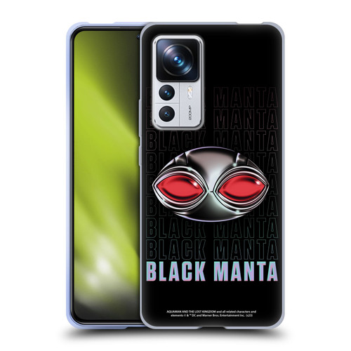 Aquaman And The Lost Kingdom Graphics Black Manta Helmet Soft Gel Case for Xiaomi 12T Pro