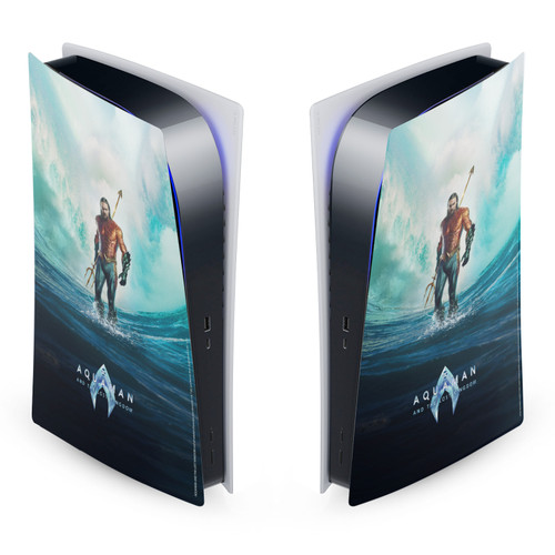 Aquaman And The Lost Kingdom Graphics Poster Vinyl Sticker Skin Decal Cover for Sony PS5 Digital Edition Console