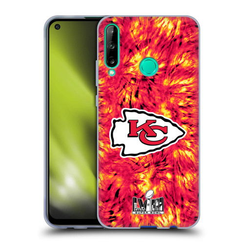 NFL 2024 Super Bowl LVIII Champions Kansas City Chiefs Tie Dye Soft Gel Case for Huawei P40 lite E
