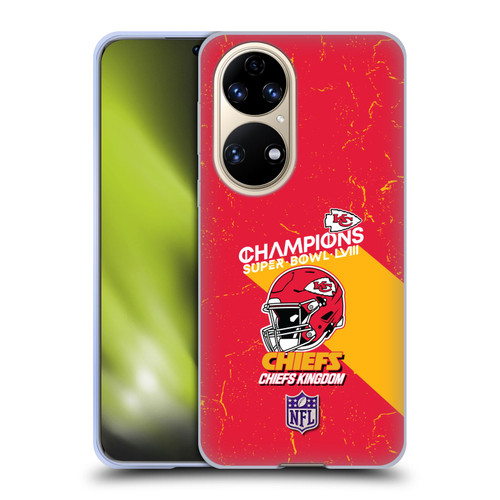 NFL 2024 Super Bowl LVIII Champions Kansas City Chiefs Helmet Soft Gel Case for Huawei P50