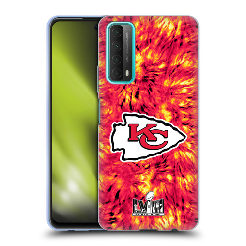 NFL 2024 Super Bowl LVIII Champions Kansas City Chiefs Tie Dye Soft Gel Case for Huawei P Smart (2021)